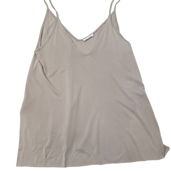 Lush Taupe Grey V-Neck Strappy Flowing Top Cami Size Small Summer Casual  SB - Picture 5 of 9